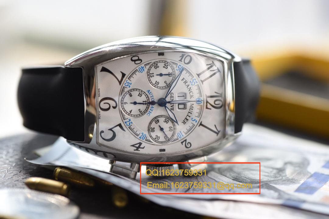 【 Video analysis V6 Factory 1:1 High quality  Copy  Watches 】法兰克.穆勒MEN'S COLLECTION系列8880 CC AT 白金 watchcase 黑色时标 wrist watches  / 法穆兰BEFL01
