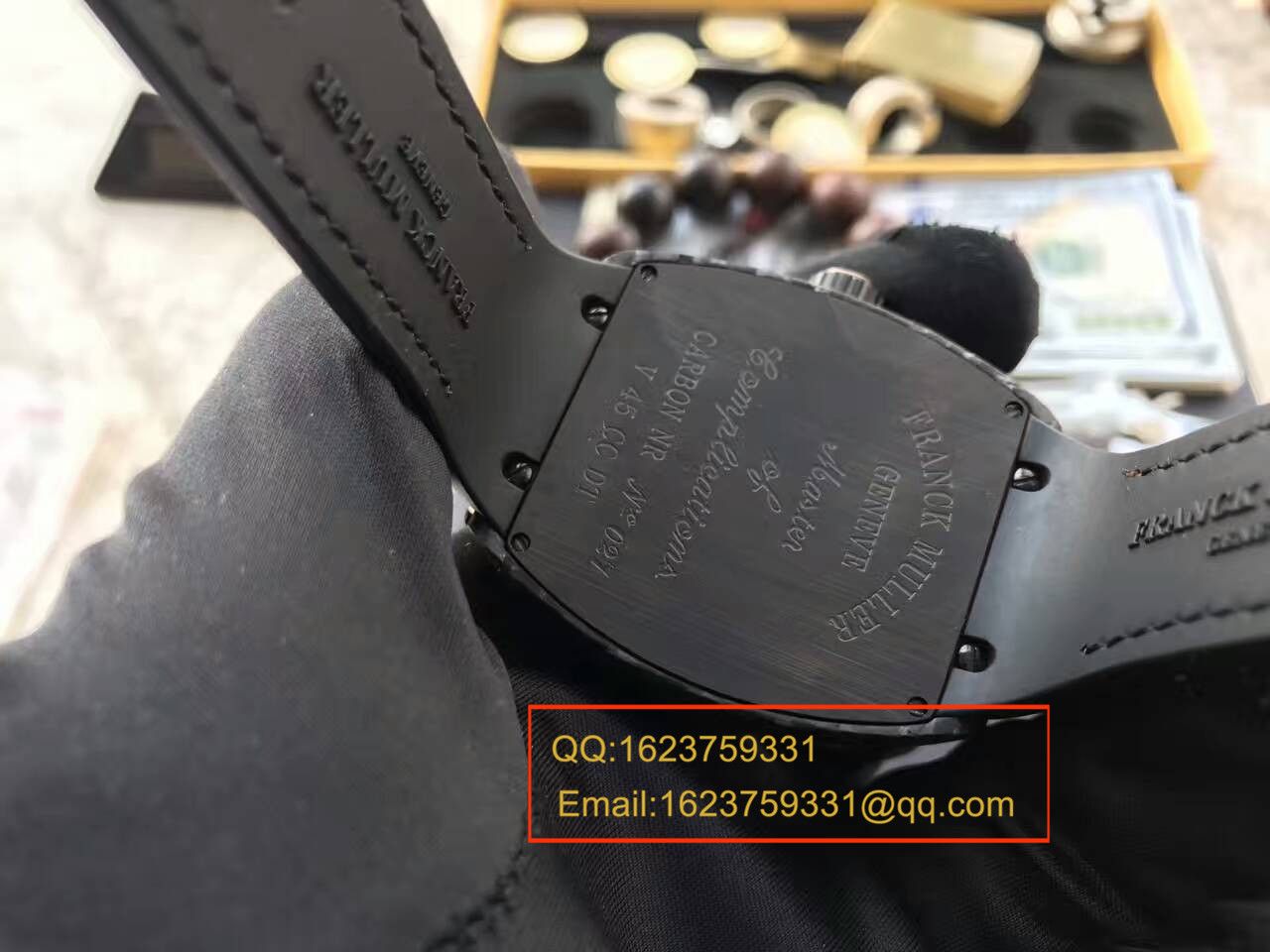 【LE1:1 top  Replica Copy  Watches 】法穆兰VANGUARD系列V45 SC DT BLACK PXL黑色 wrist watches  / 法穆兰CAFL05