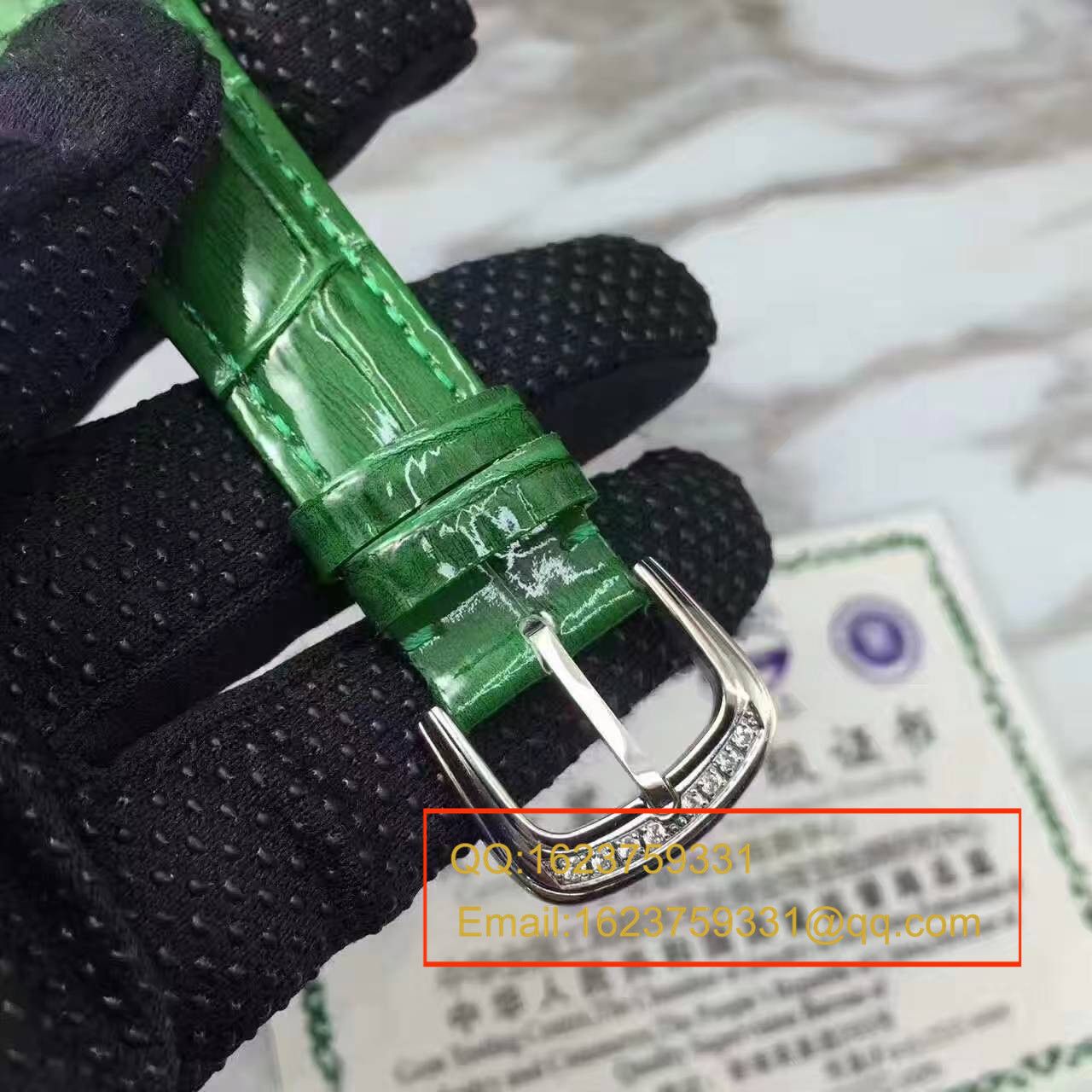 法兰克.穆勒DOUBLE MYSTERY系列42 DM D2R CD 白盘绿色 watchband  女士 wrist watches  / FLBF015
