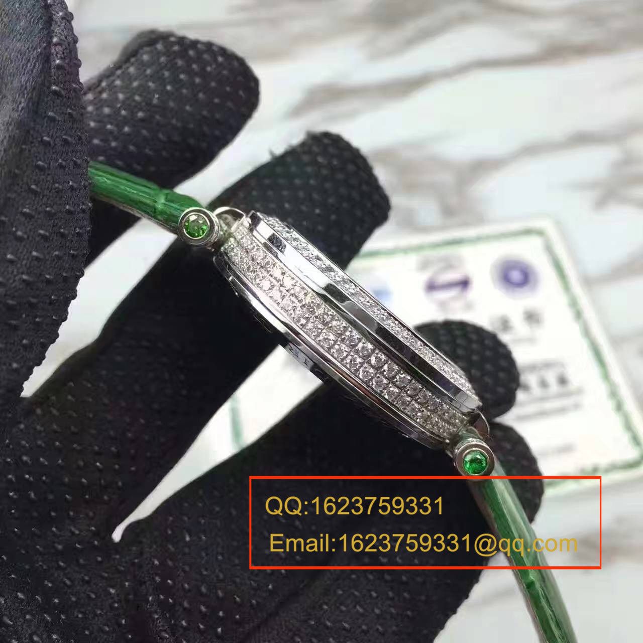 法兰克.穆勒DOUBLE MYSTERY系列42 DM D2R CD 白盘绿色 watchband  女士 wrist watches  / FLBF015