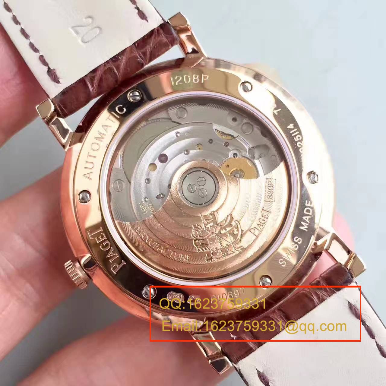 【台湾 Factory 1:1 Replica Copy  Watches 】 Piaget ALTIPLANO系列G0A31114 wrist watches  / PT007