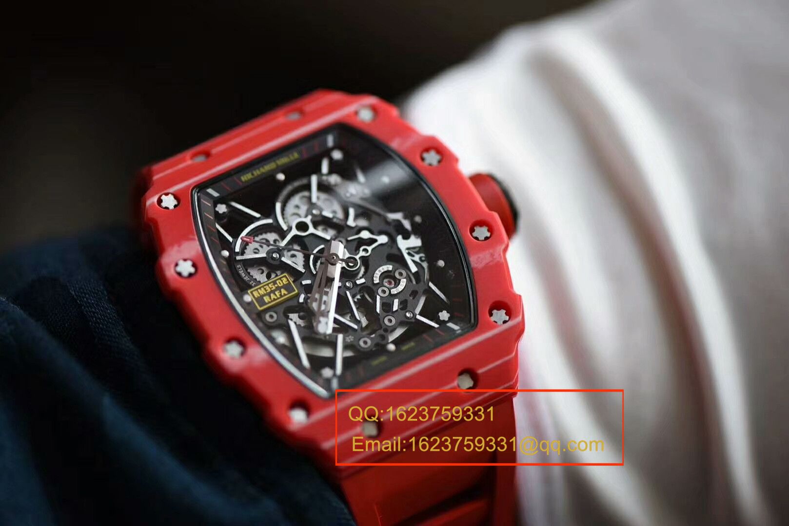 【 Video analysis KV Perfect  High quality  Replica Watches 】RICHARD MILLERICHARD MILLE 男士系列红蜘蛛～RM035-02 / RMBF35-02