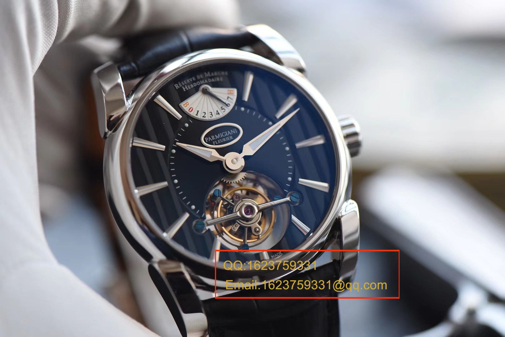 【BM Perfect  High quality  Replica Watches 】 Parmigiani T0URBlLL0N TONDA 42 Y0URBlLL0N系列真飞轮(型号PF600695)  / PMDE016