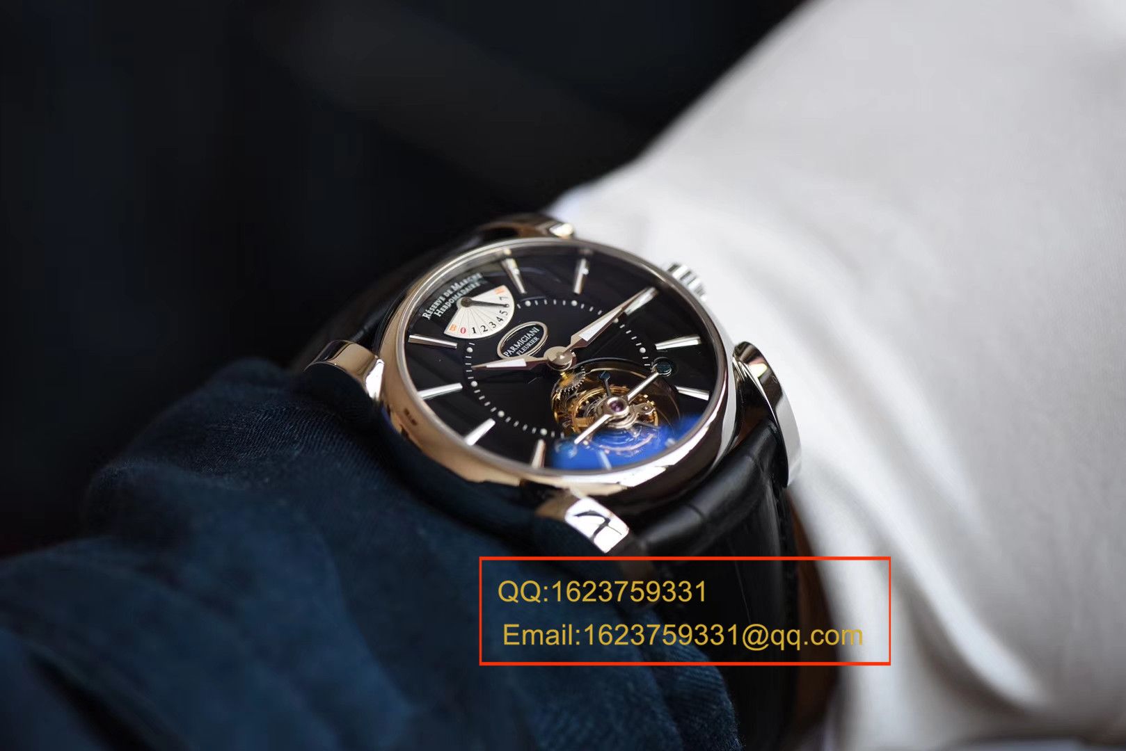 【BM Perfect  High quality  Replica Watches 】 Parmigiani T0URBlLL0N TONDA 42 Y0URBlLL0N系列真飞轮(型号PF600695)  / PMDE016