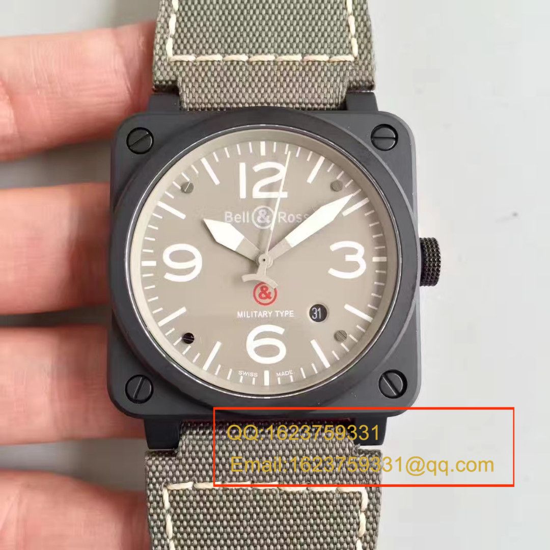 【BR Factory  Perfect  Replica 瑞士 Copy  Watches 】 Bell & Ross AVIATION系列BR 03-92 DESERT TYPE wrist watches  /  BLSAI008