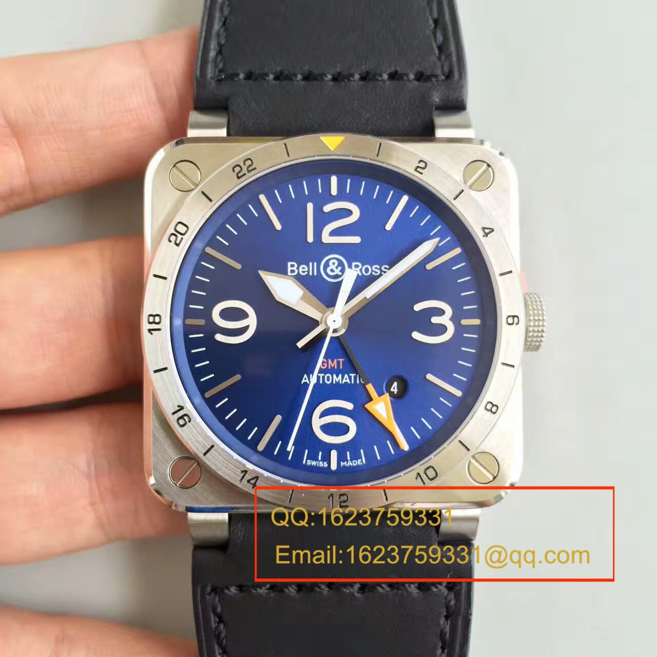 【BR Factory  Perfect  High quality  Replica Watches 】 Bell & Ross AVIATION系列BR 03-93 GMT wrist watches  / BLBA014
