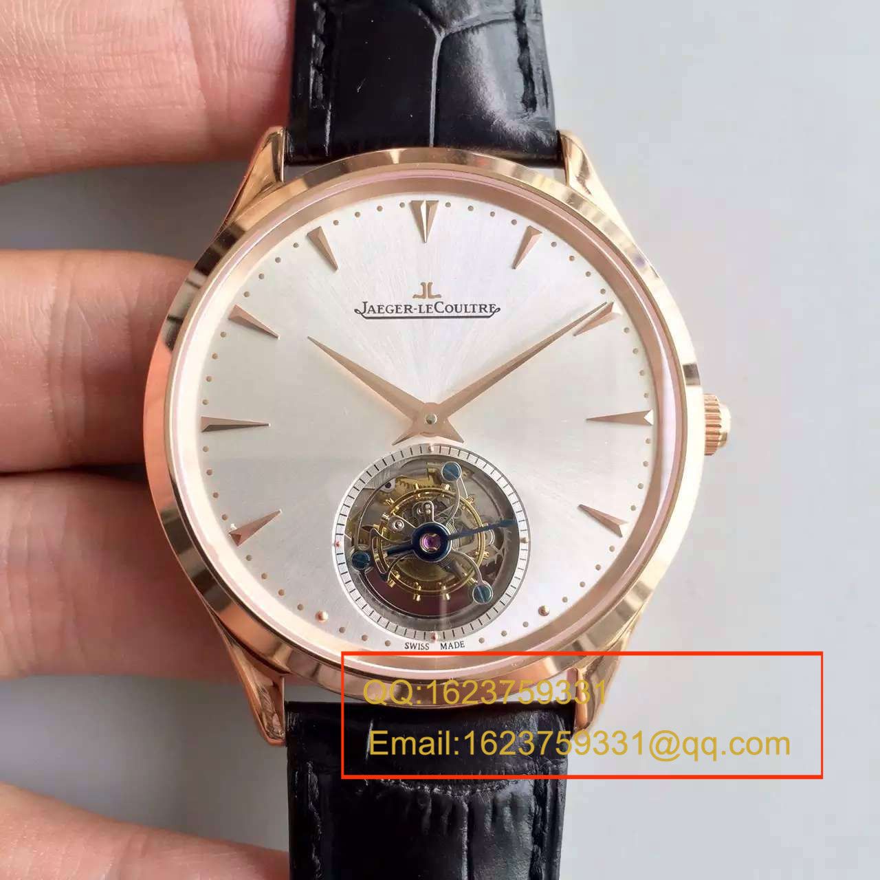 【LH Perfect  High quality  Replica Watches 】 Jaeger-LeCoultre Master超薄大师系列Q1322410自动 Tourbillon  wrist watches  / JJ077