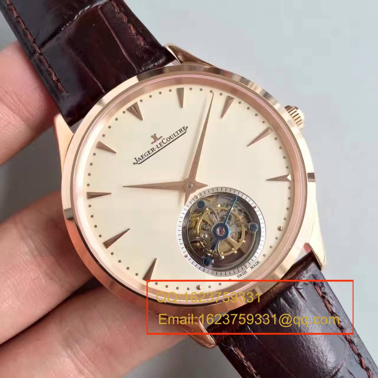 【LH Perfect  High quality  Replica Watches 】 Jaeger-LeCoultre Master超薄大师系列Q1322410自动 Tourbillon  wrist watches  / JJ077