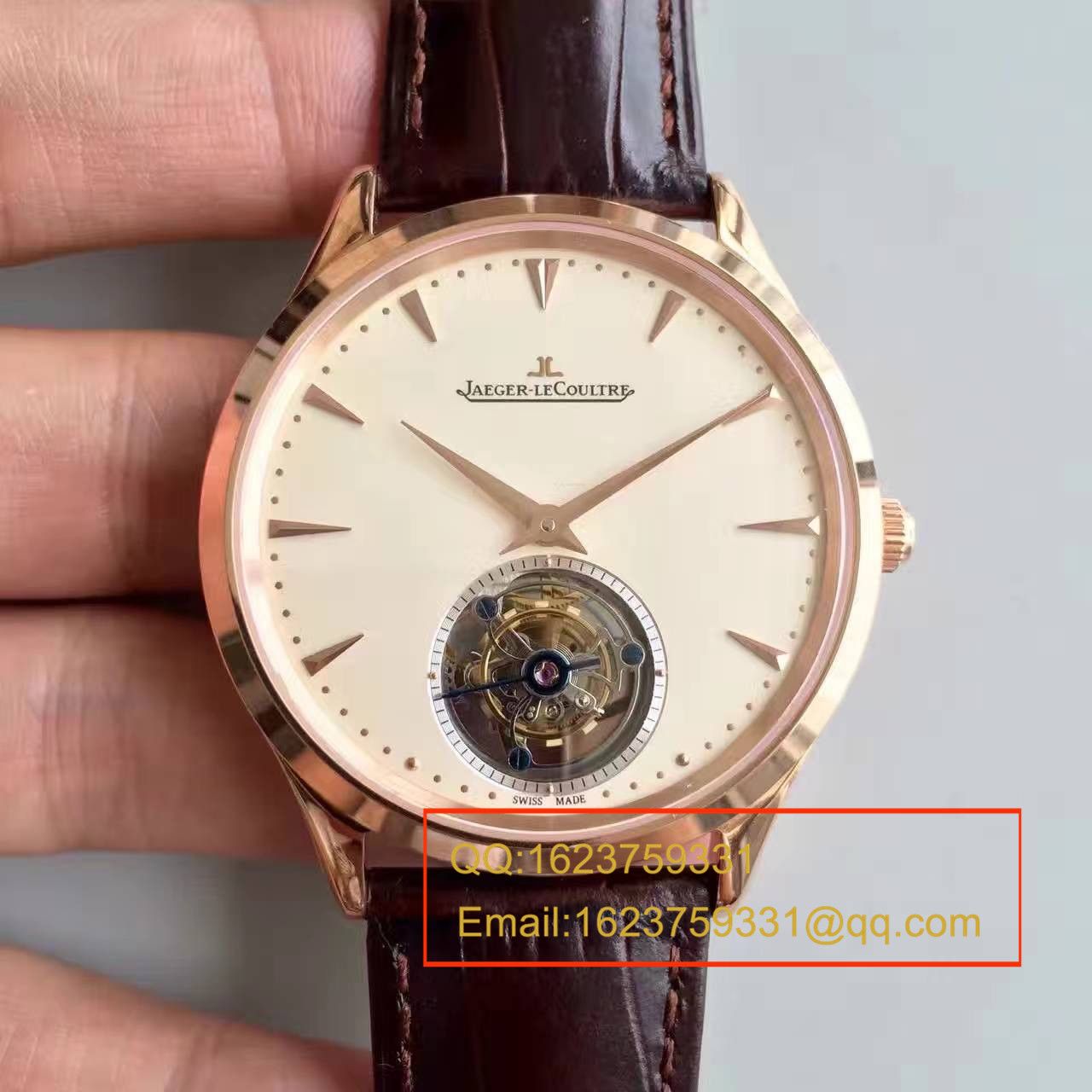 【LH Perfect  High quality  Replica Watches 】 Jaeger-LeCoultre Master超薄大师系列Q1322410自动 Tourbillon  wrist watches  / JJ077