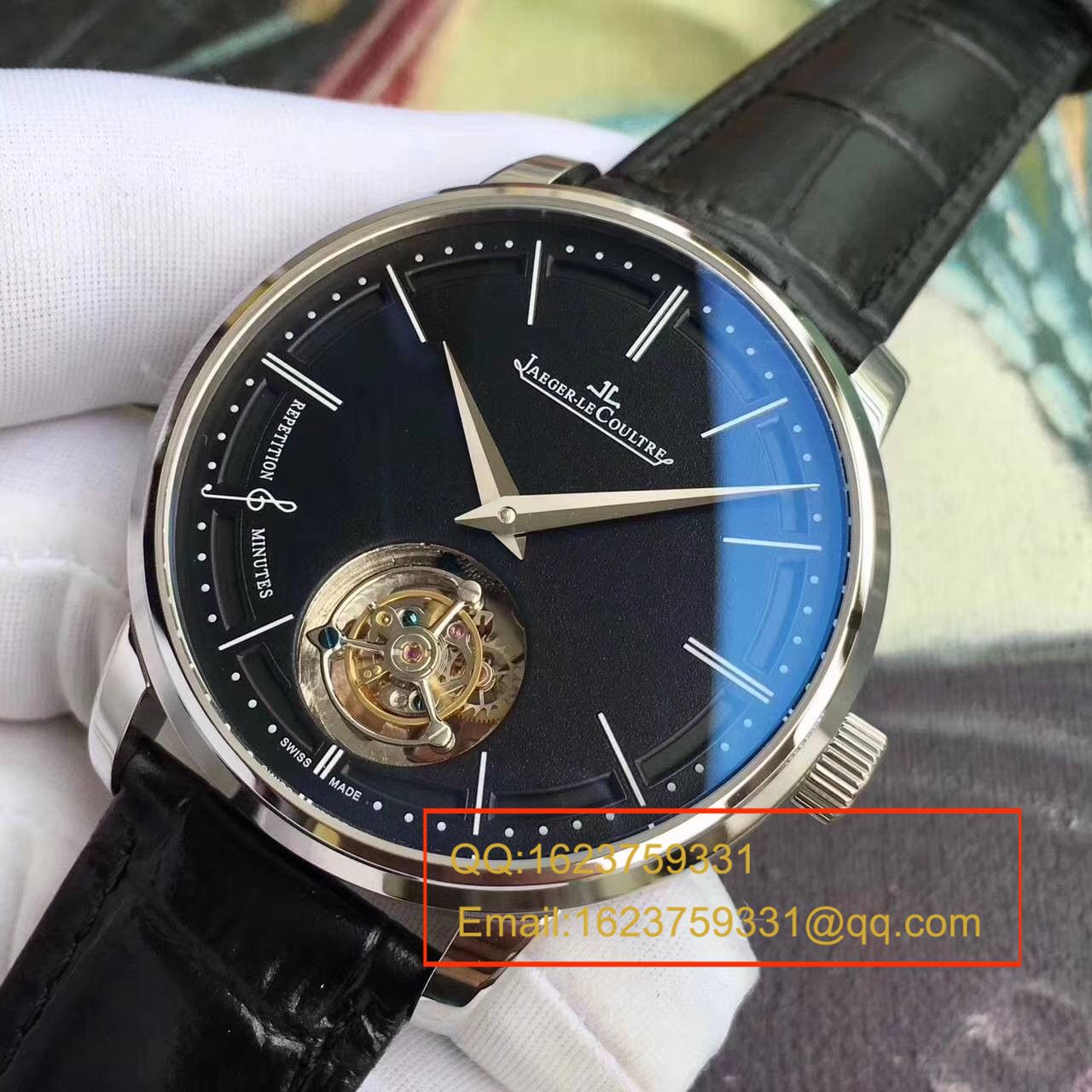 【TF Factory 1:1 High quality  Copy  Watches 】 Jaeger-LeCoultre 大师系列自动 Tourbillon Q1313520 wrist watches  / JJ075