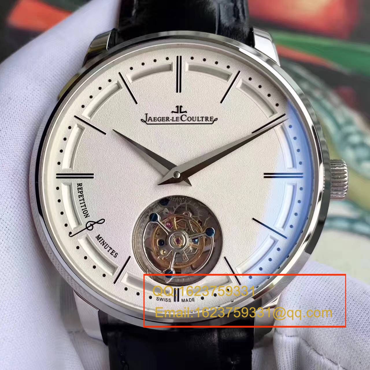 【TF Factory 1:1 High quality  Copy  Watches 】 Jaeger-LeCoultre 大师系列自动 Tourbillon Q1313520 wrist watches  / JJ075
