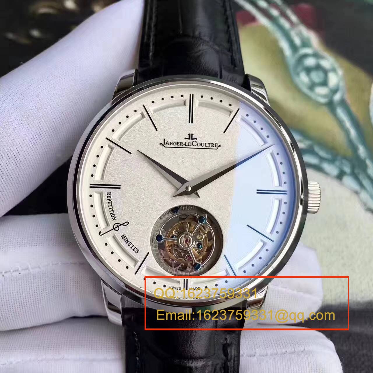 【TF Factory 1:1 High quality  Copy  Watches 】 Jaeger-LeCoultre 大师系列自动 Tourbillon Q1313520 wrist watches  / JJ075