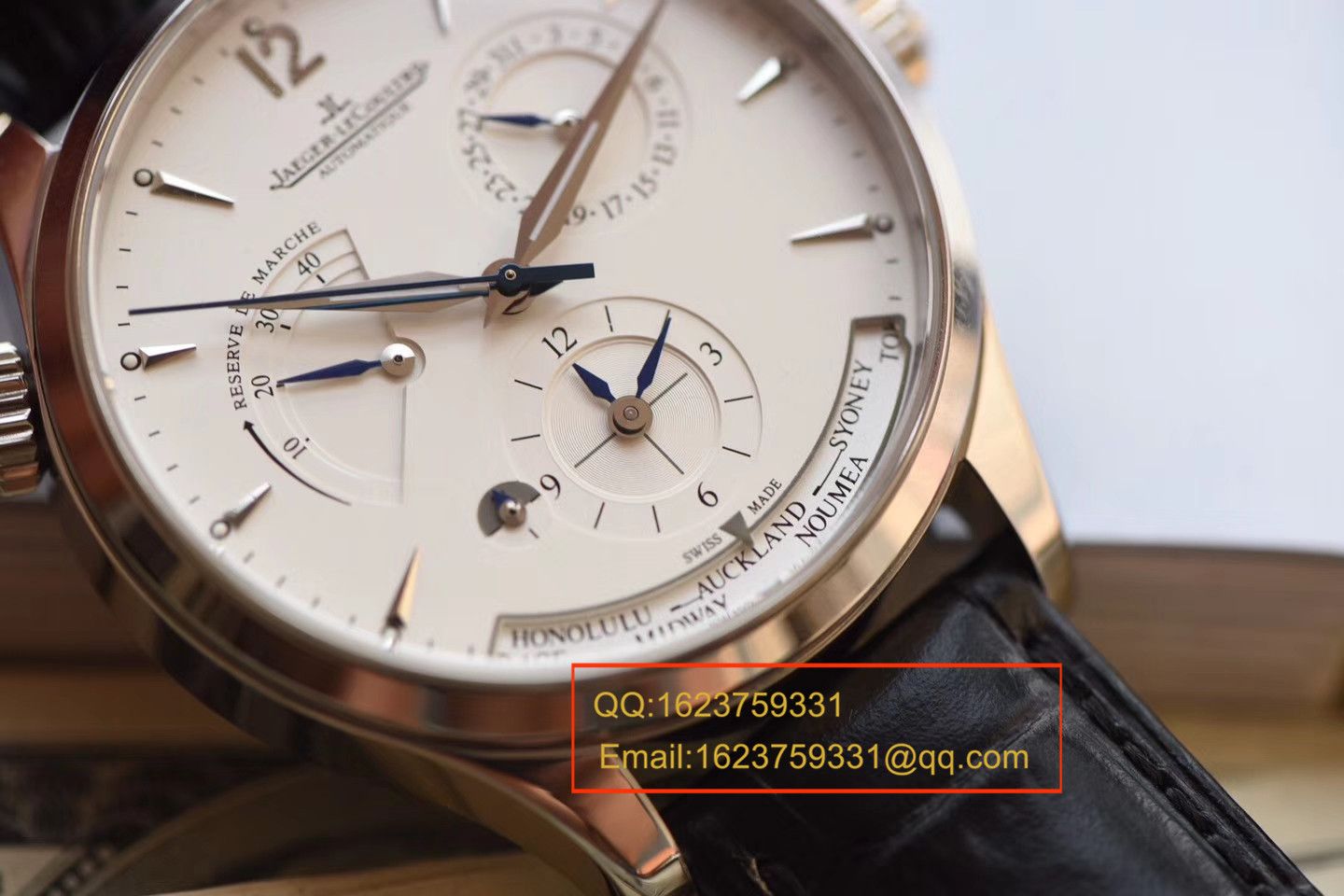 【TW Perfect  High quality  Replica Watches 】 Jaeger-LeCoultre 大师 MASTER CONTROL系列q1428420双时区 wrist watches  / JJBE029B