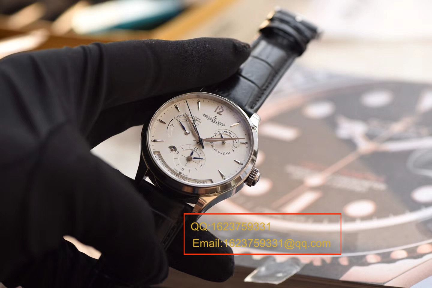 【TW Perfect  High quality  Replica Watches 】 Jaeger-LeCoultre 大师 MASTER CONTROL系列q1428420双时区 wrist watches  / JJBE029B