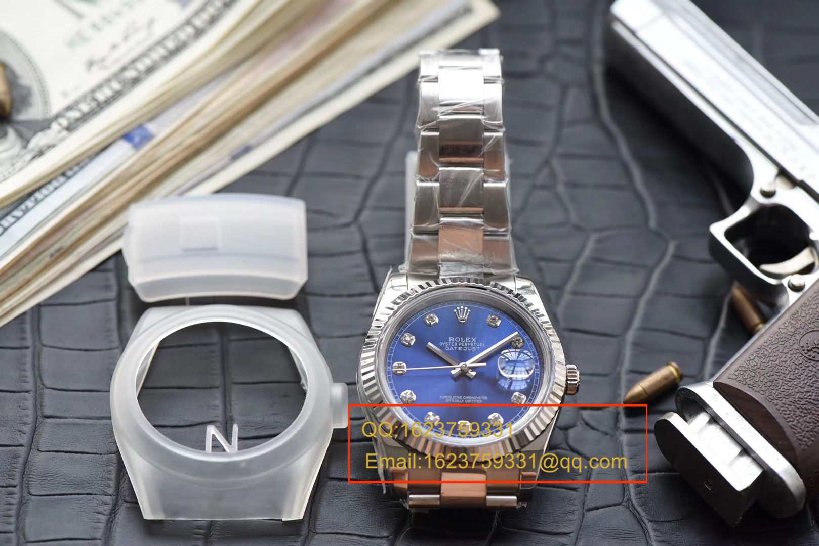 【 Video analysis N Factory  Perfect  Replica Copy  Watches 】 Rolex   Datejust 系列116234蓝盘镶嵌钻石 wrist watches  / RBD088