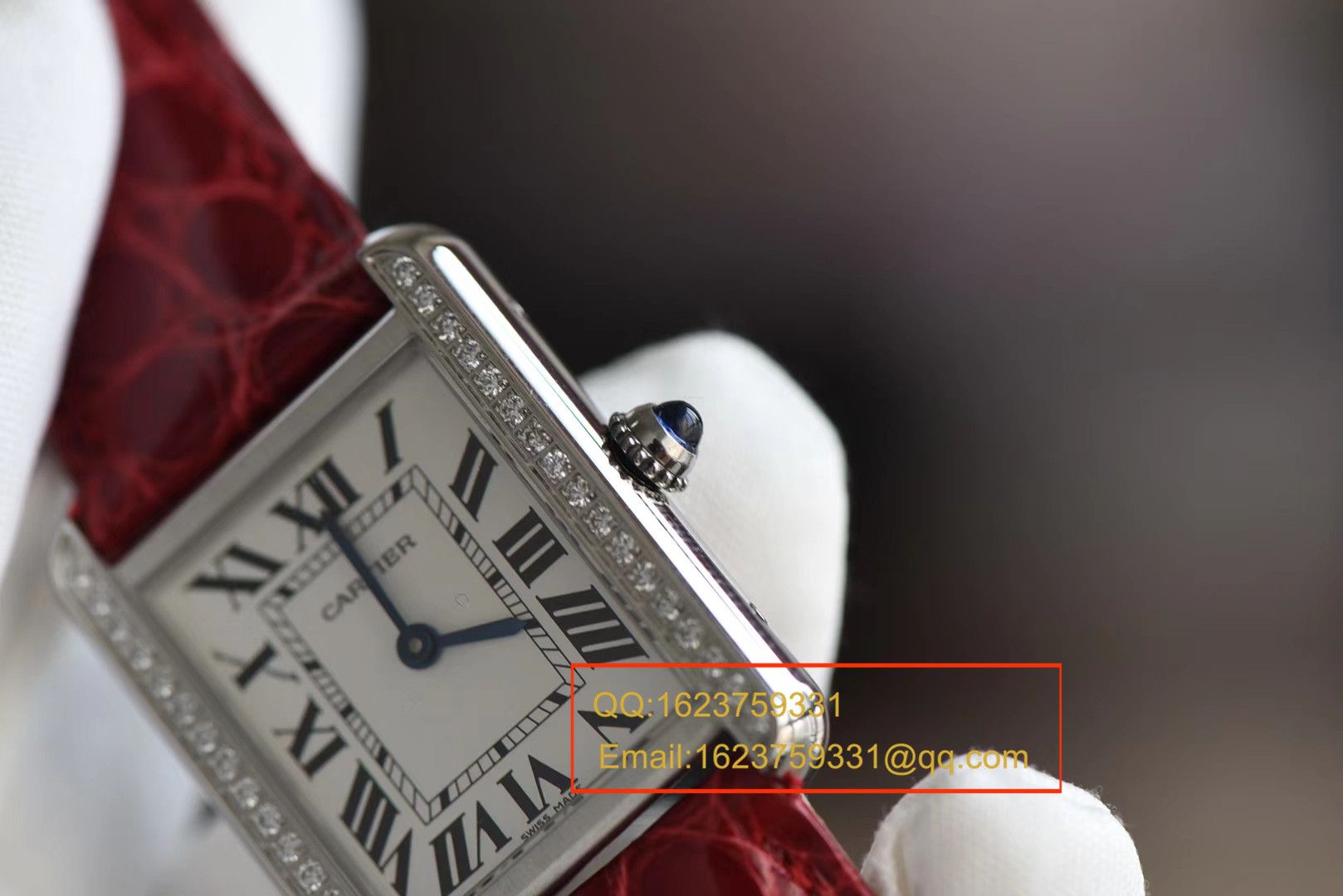 K11 Factory 出品！ top 完美 Replica 的 Cartier  TANK 坦克系列镶钻小号24×31版本 / KAD086