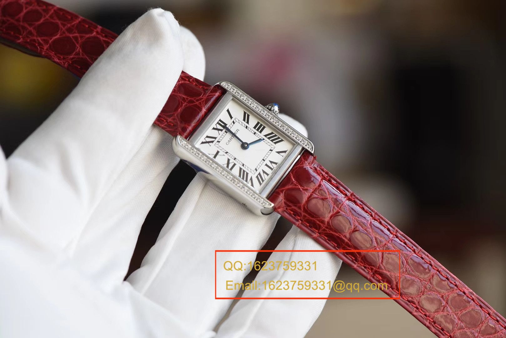 K11 Factory 出品！ top 完美 Replica 的 Cartier  TANK 坦克系列镶钻小号24×31版本 / KAD086
