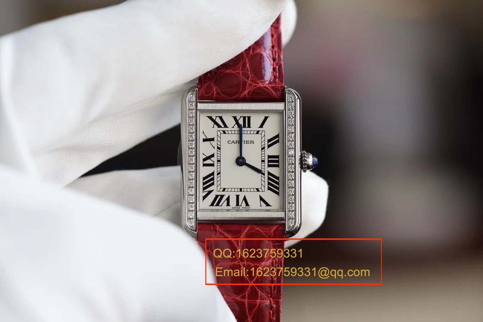 K11 Factory 出品！ top 完美 Replica 的 Cartier  TANK 坦克系列镶钻小号24×31版本 / KAD086