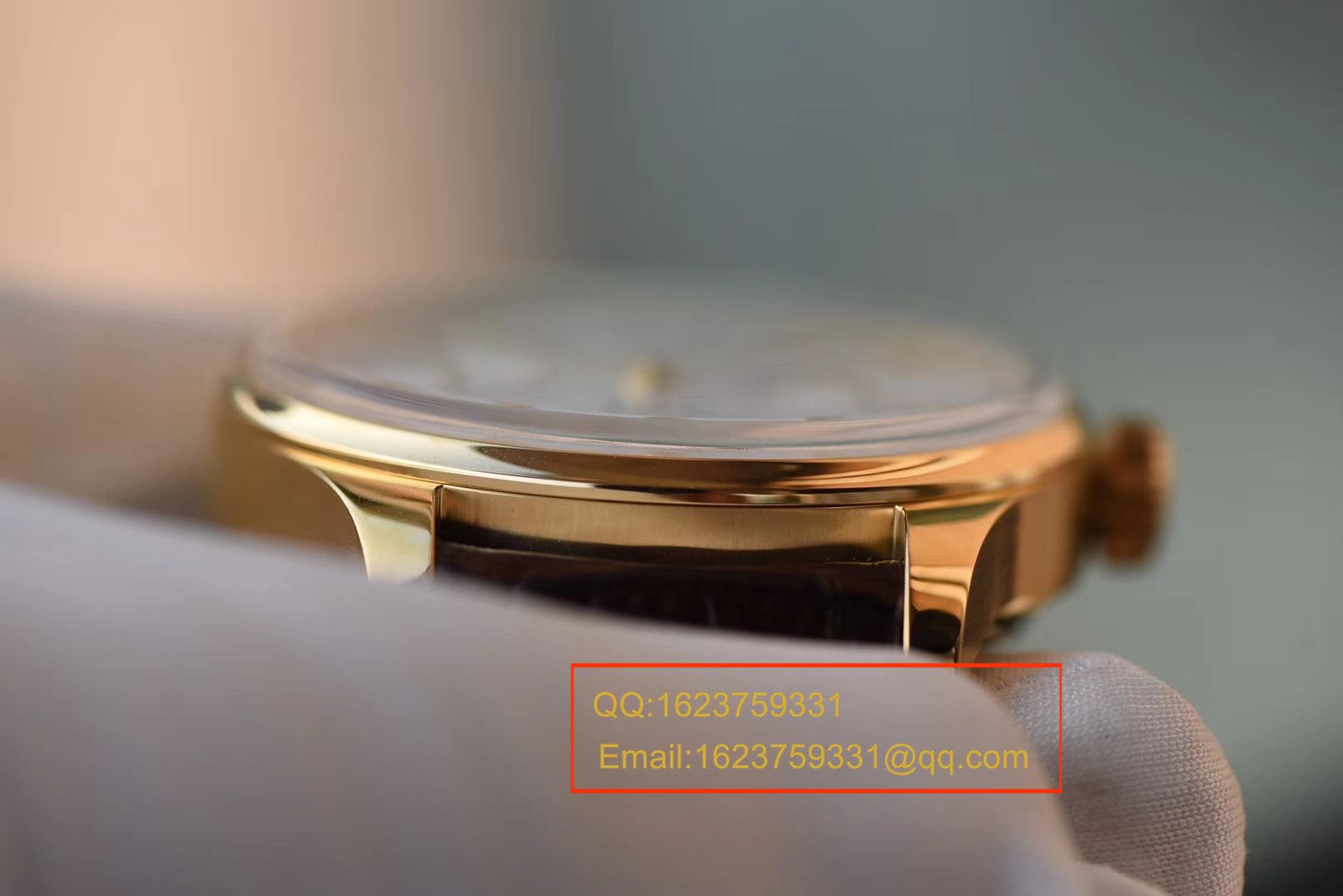 【YL Perfect  High quality  Knockoff  Watches 】 IWC 葡萄牙年历 wrist watches 系列 IWC 年历黄金壳白面款 / WG105