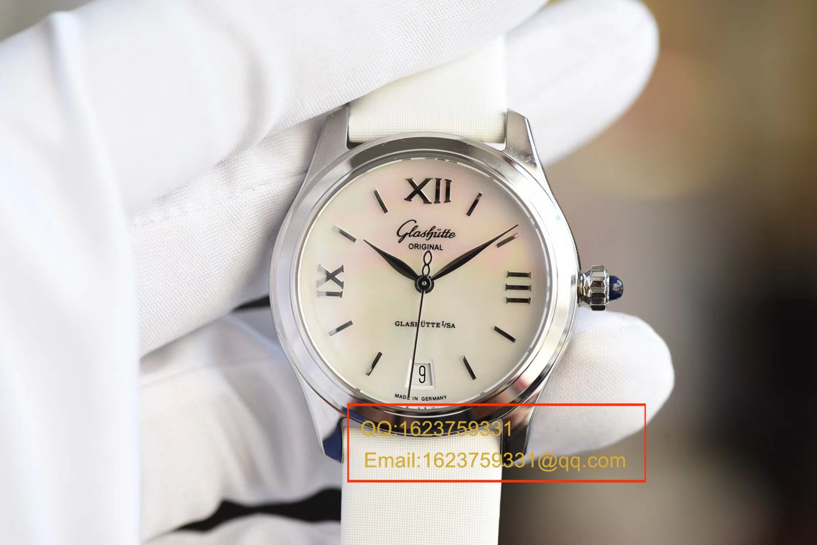 【FK Perfect  High quality  Replica Watches 】glashuette original原创女表系列39-22-08-02-44女士 wrist watches  / GLA045