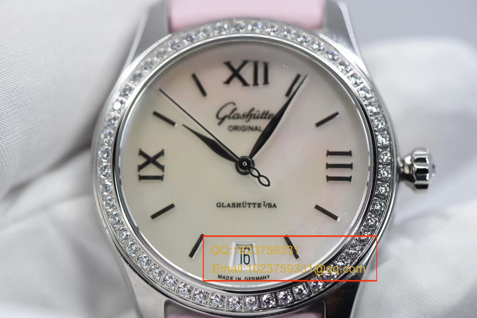 【FK Perfect  High quality  Replica Watches 】glashuette original原创女表系列39-22-08-22-44 wrist watches  / GLA049
