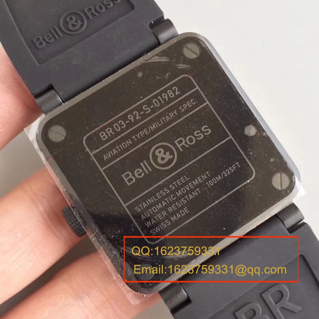 【BR1:1 top  Knockoff  Watches 】 Bell & Ross AVIATION系列 BR 03-92 BLACK CAMO wrist watches  / BLS011