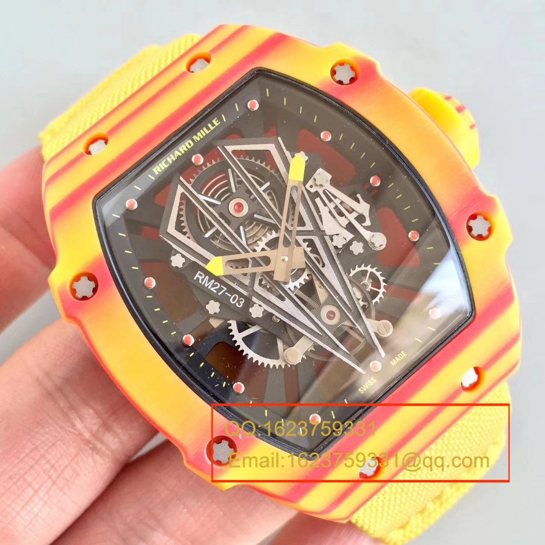 【RM Perfect  High quality  Replica Watches 】RICHARD MILLE RICHARD MILLE男士系列RM 27-03咆哮公牛 wrist watches  / RM 27-03
