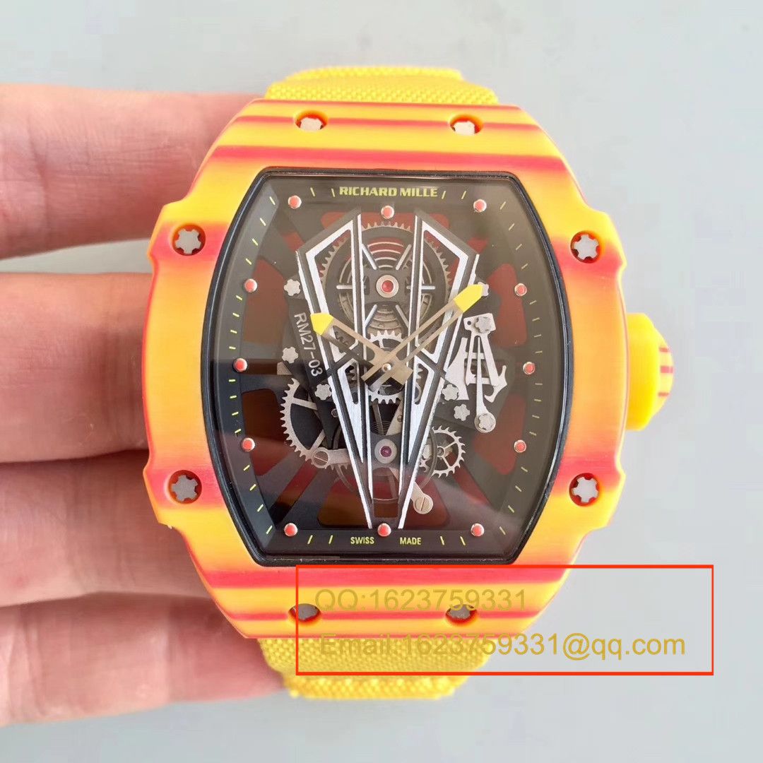 【RM Perfect  High quality  Replica Watches 】RICHARD MILLE RICHARD MILLE男士系列RM 27-03咆哮公牛 wrist watches  / RM 27-03