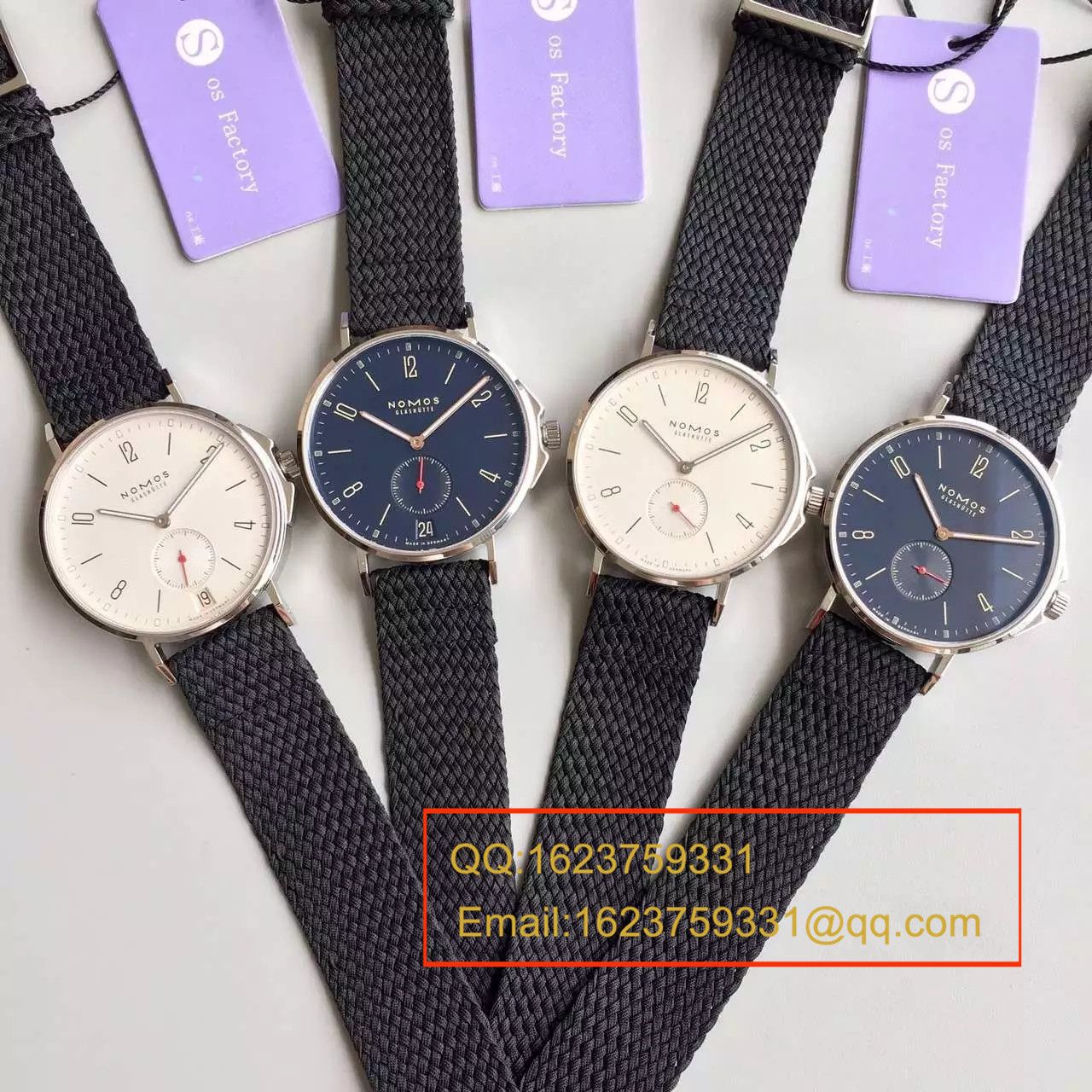 【OS Factory  Perfect  top  Replica Copy  Watches 】NOMOS（诺莫斯）Ahoi系列 550/551/552/553首款潜水表搭配尼龙带 wrist watches  / NO001