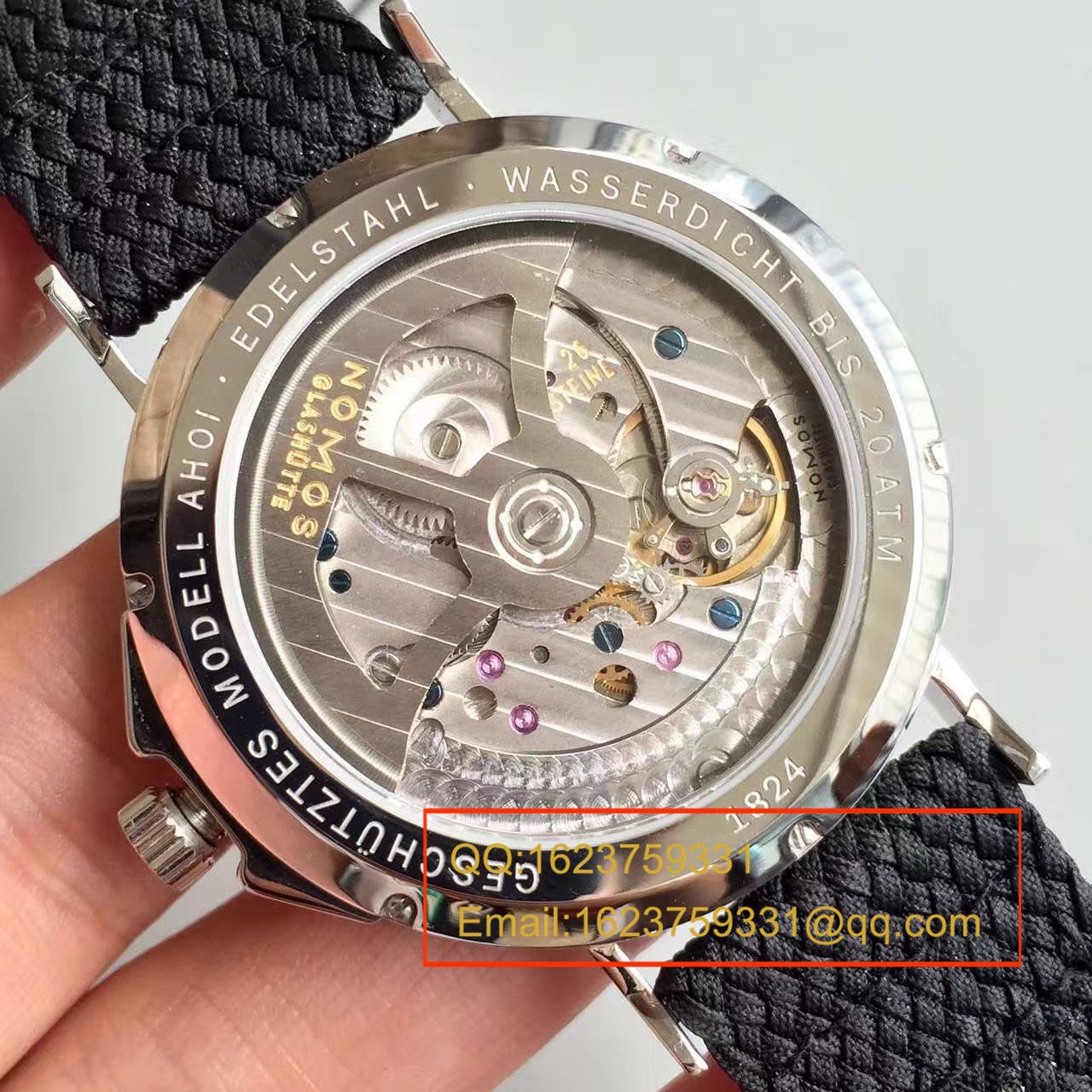 【OS Factory  Perfect  top  Replica Copy  Watches 】NOMOS（诺莫斯）Ahoi系列 550/551/552/553首款潜水表搭配尼龙带 wrist watches  / NO001