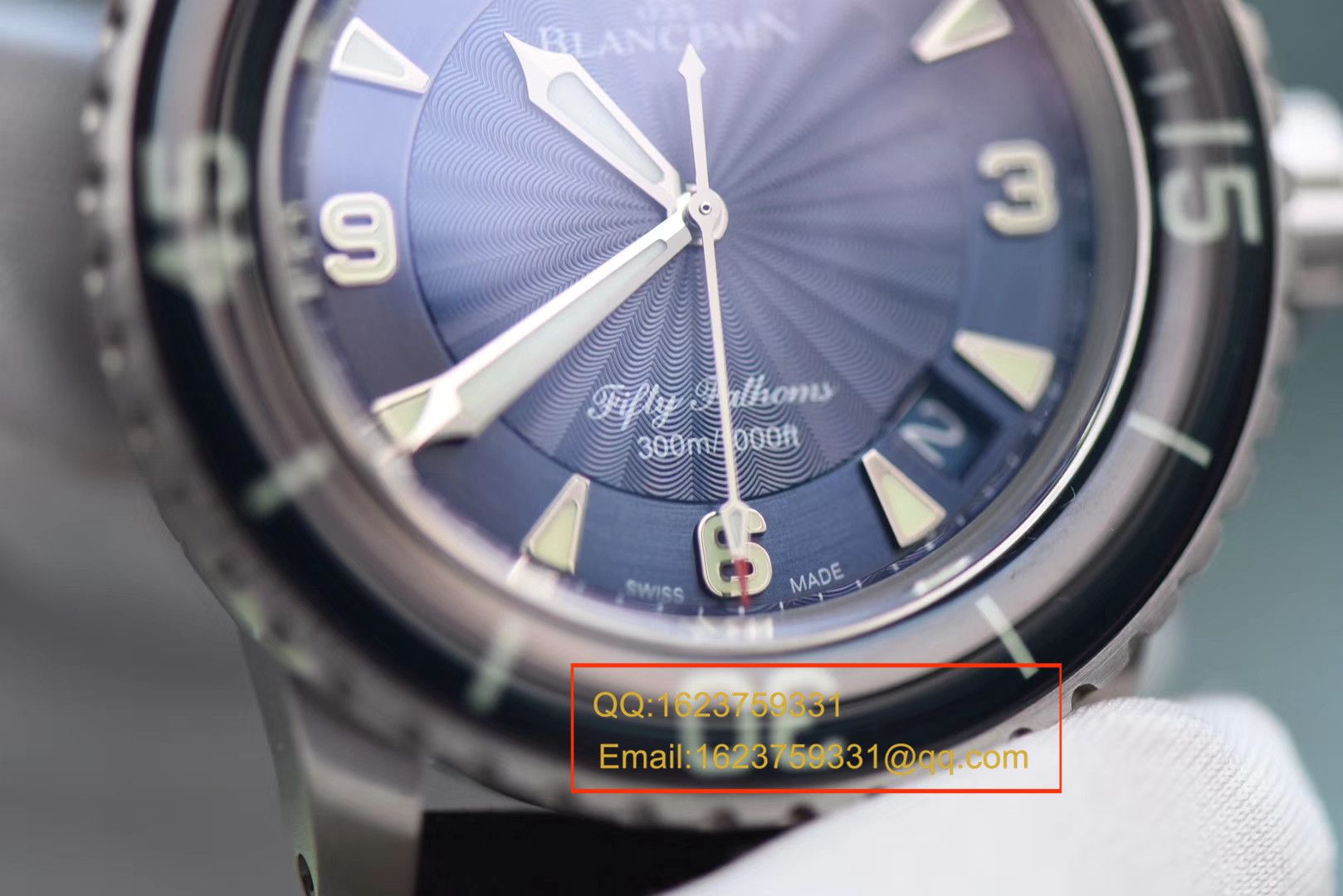 【 Video analysis ZF Perfect  High quality  Replica Watches 】Blancpain Blancpain  Fifty Fathoms 超薄 Movement 系列 5015D-1140-52B蓝面 wrist watches  / BP035