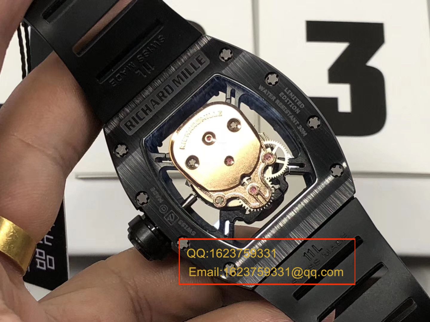【KV Factory  Perfect  High quality  Replica Watches 】RICHARD MILLE 男士系列RM 52-01潘玮柏同款金色骷髅头 wrist watches  / RM 52-01