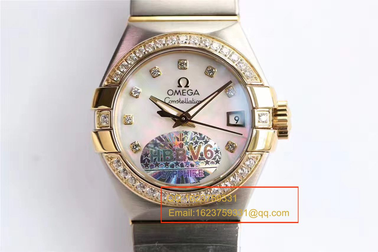 【HBBV6 Factory  Perfect  High quality  Replica  wrist watches 】OMEGA Constellation 系列PLUMA轻羽 wrist watches 123.10.27.20.57.001女士机械 / M287