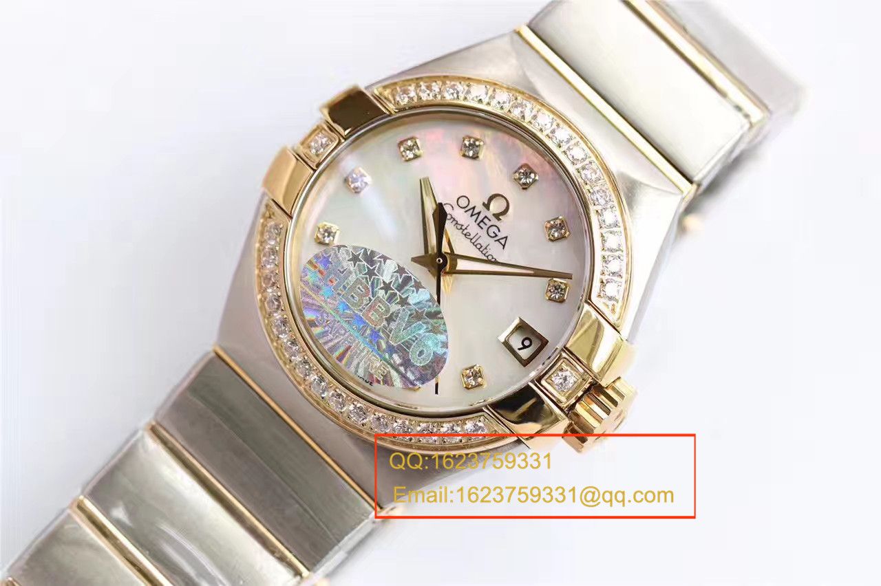 【HBBV6 Factory  Perfect  High quality  Replica  wrist watches 】OMEGA Constellation 系列PLUMA轻羽 wrist watches 123.10.27.20.57.001女士机械 / M287