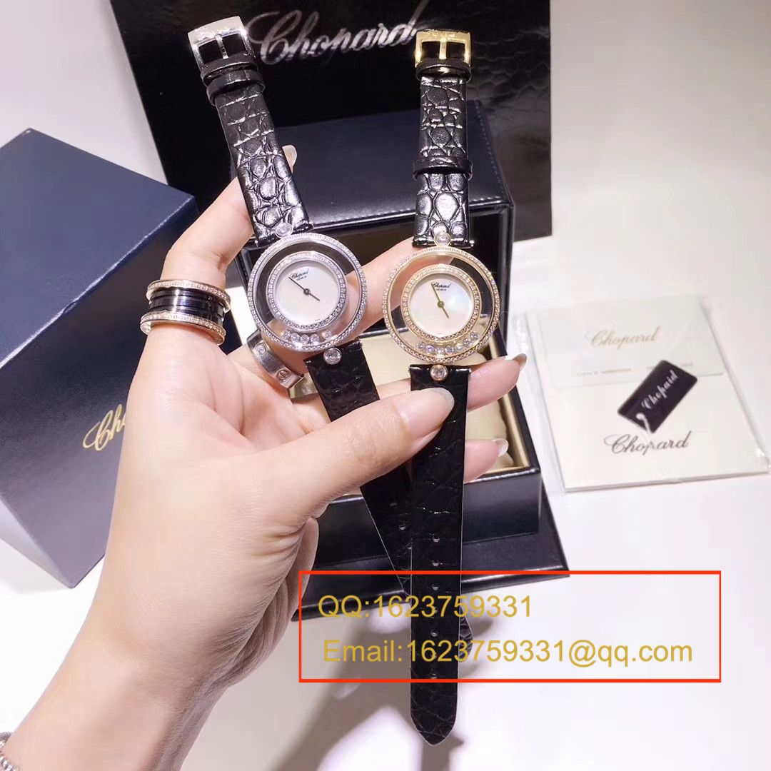  Chopard 四叶草 Replica  Replica HAPPY DIAMONDS系列203957-1201女士石英 wrist watches  / XB010