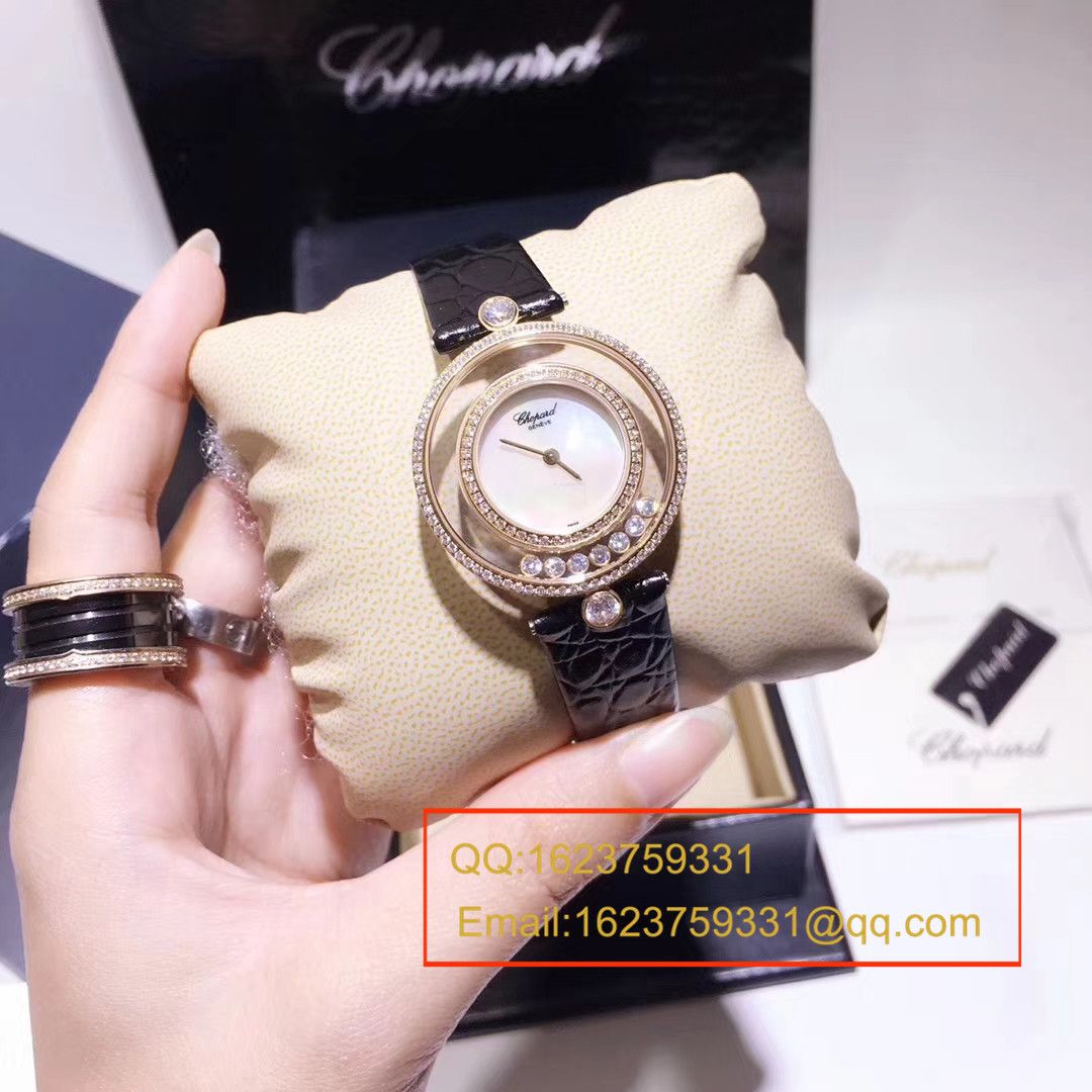  Chopard 四叶草 Replica  Replica HAPPY DIAMONDS系列203957-1201女士石英 wrist watches  / XB010