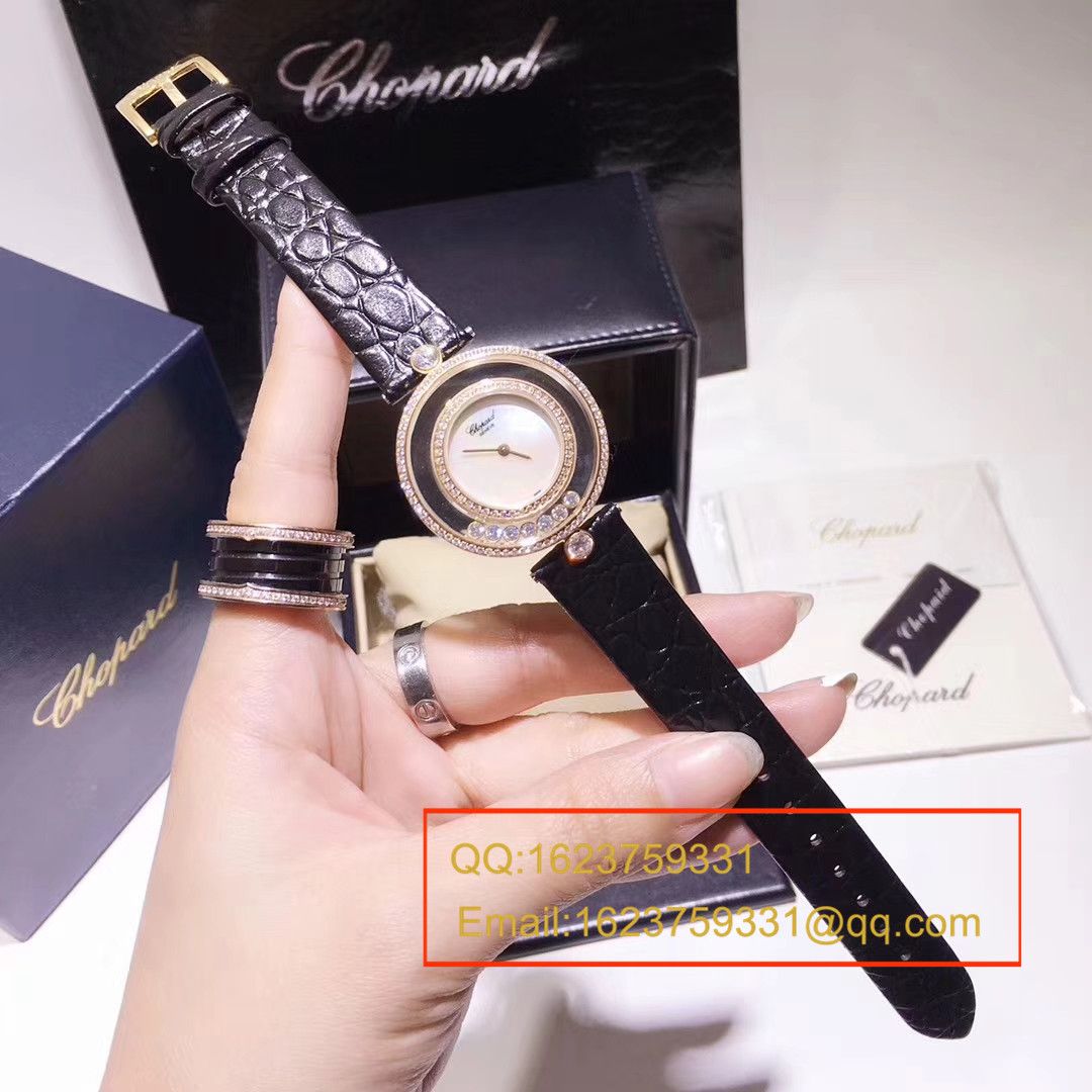  Chopard 四叶草 Replica  Replica HAPPY DIAMONDS系列203957-1201女士石英 wrist watches  / XB010