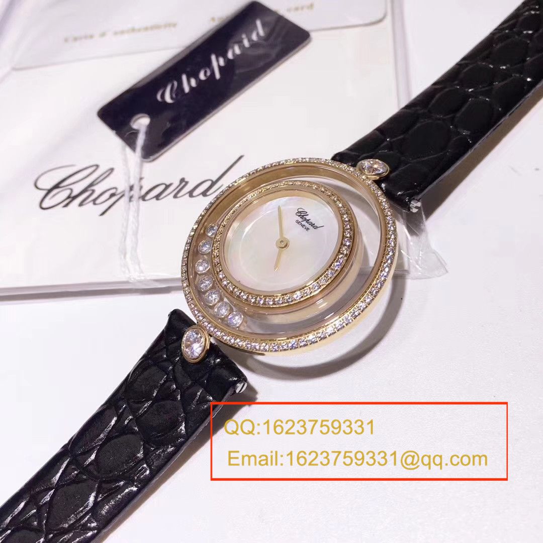  Chopard 四叶草 Replica  Replica HAPPY DIAMONDS系列203957-1201女士石英 wrist watches  / XB010