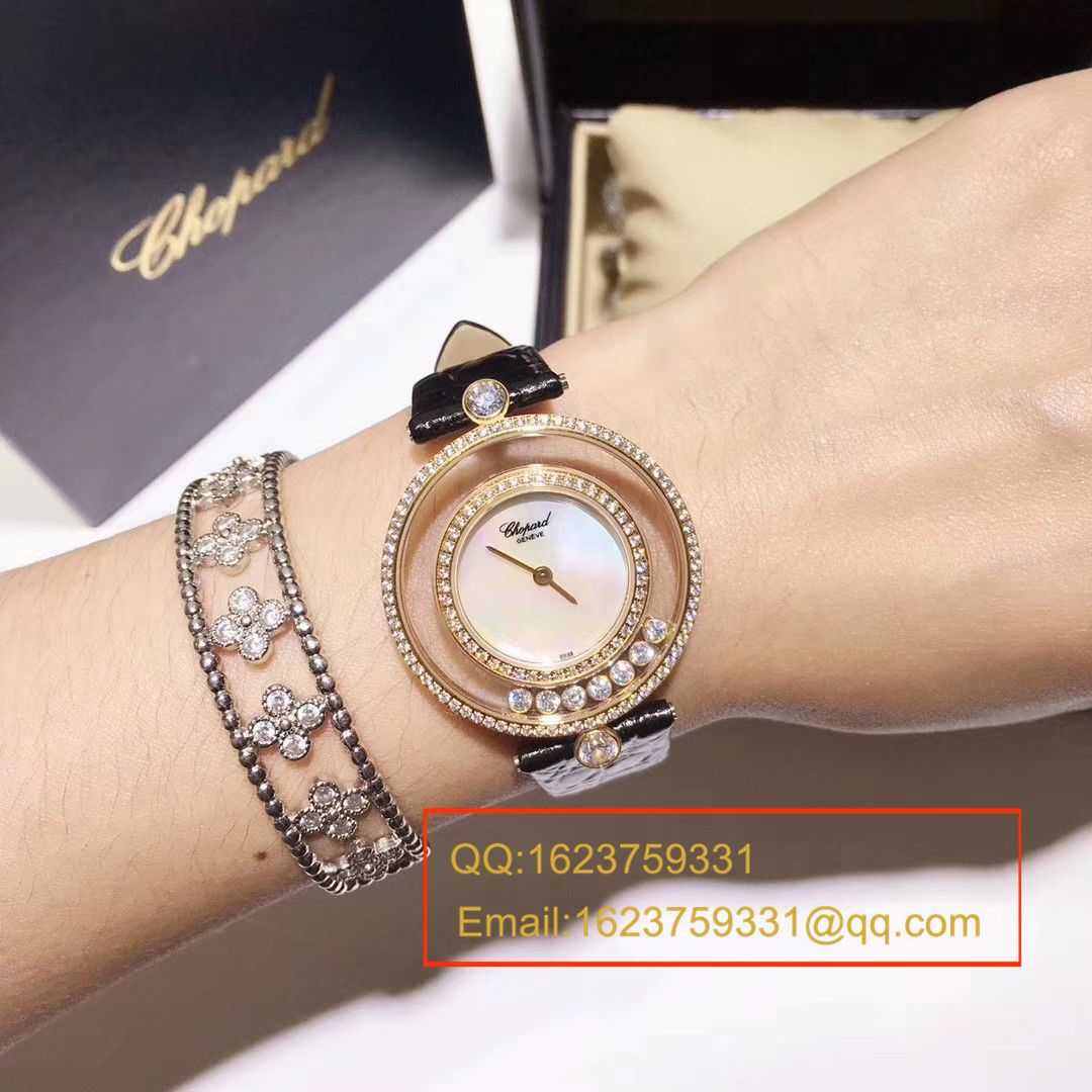  Chopard 四叶草 Replica  Replica HAPPY DIAMONDS系列203957-1201女士石英 wrist watches  / XB010