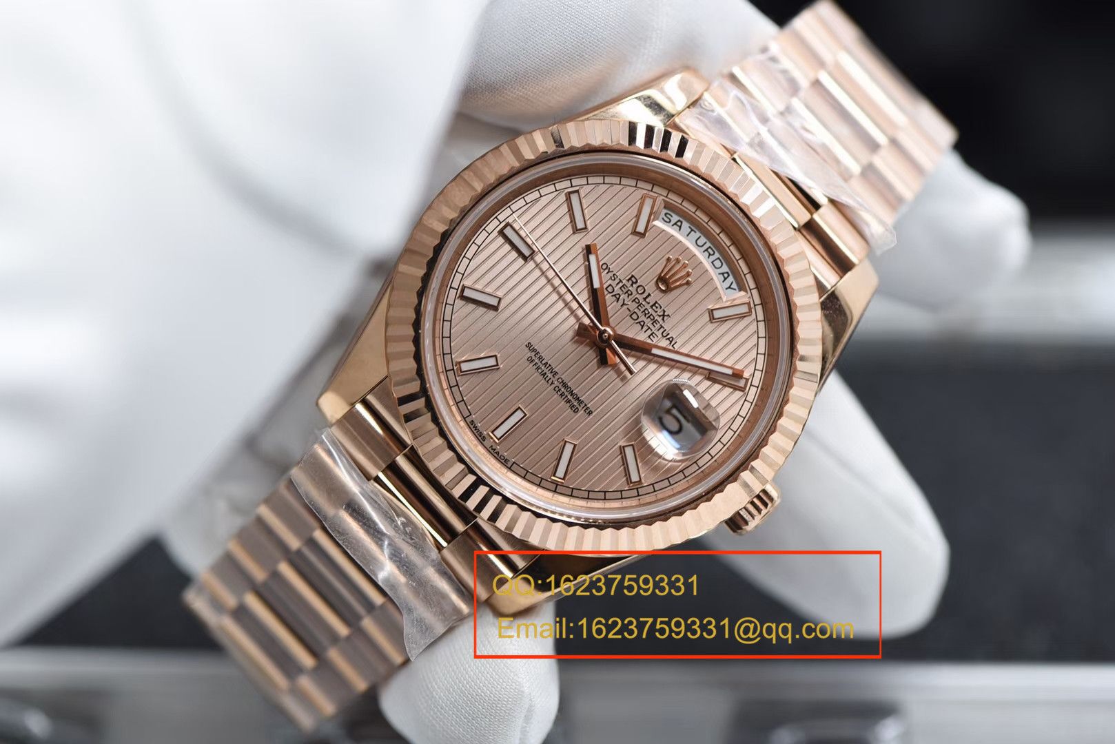【 Video analysis N Perfect  High quality  Replica Watches 】 Rolex  Day-Date 型Day Date系列228235-83415 wrist watches  / RBE188