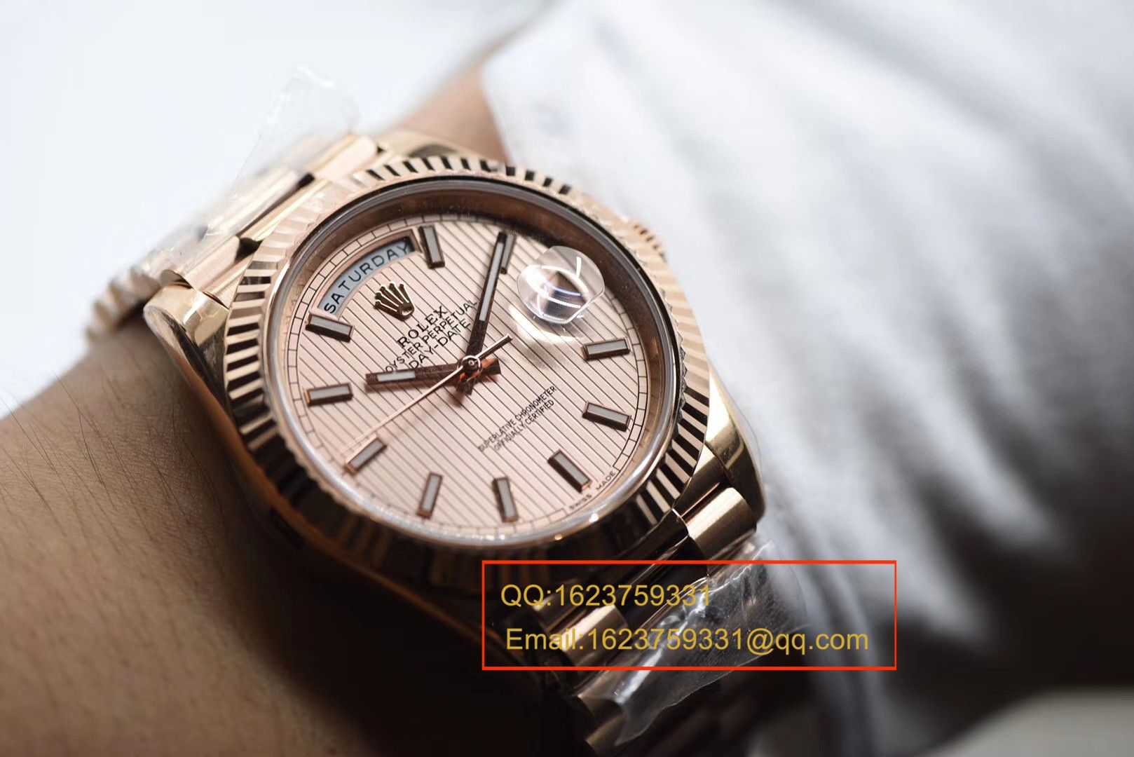 【 Video analysis N Perfect  High quality  Replica Watches 】 Rolex  Day-Date 型Day Date系列228235-83415 wrist watches  / RBE188