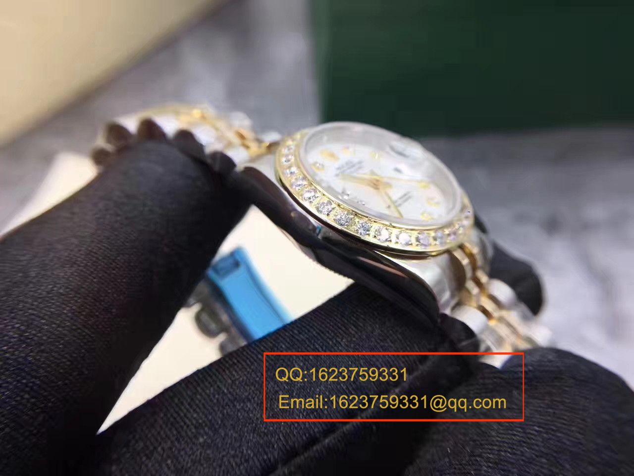 【SY Perfect  High quality  Replica Watches 】 Rolex 女装  Datejust 系列白色镶钻表盘女士 wrist watches  / R151