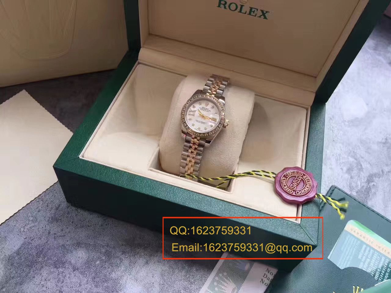 【SY Perfect  High quality  Replica Watches 】 Rolex 女装  Datejust 系列白色镶钻表盘女士 wrist watches  / R151