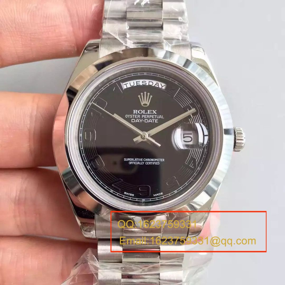 【N Factory  Perfect  top  Replica Copy  Watches 】 Rolex  Day-Date 型系列228239-黑盘机械 wrist watches  / RBE044