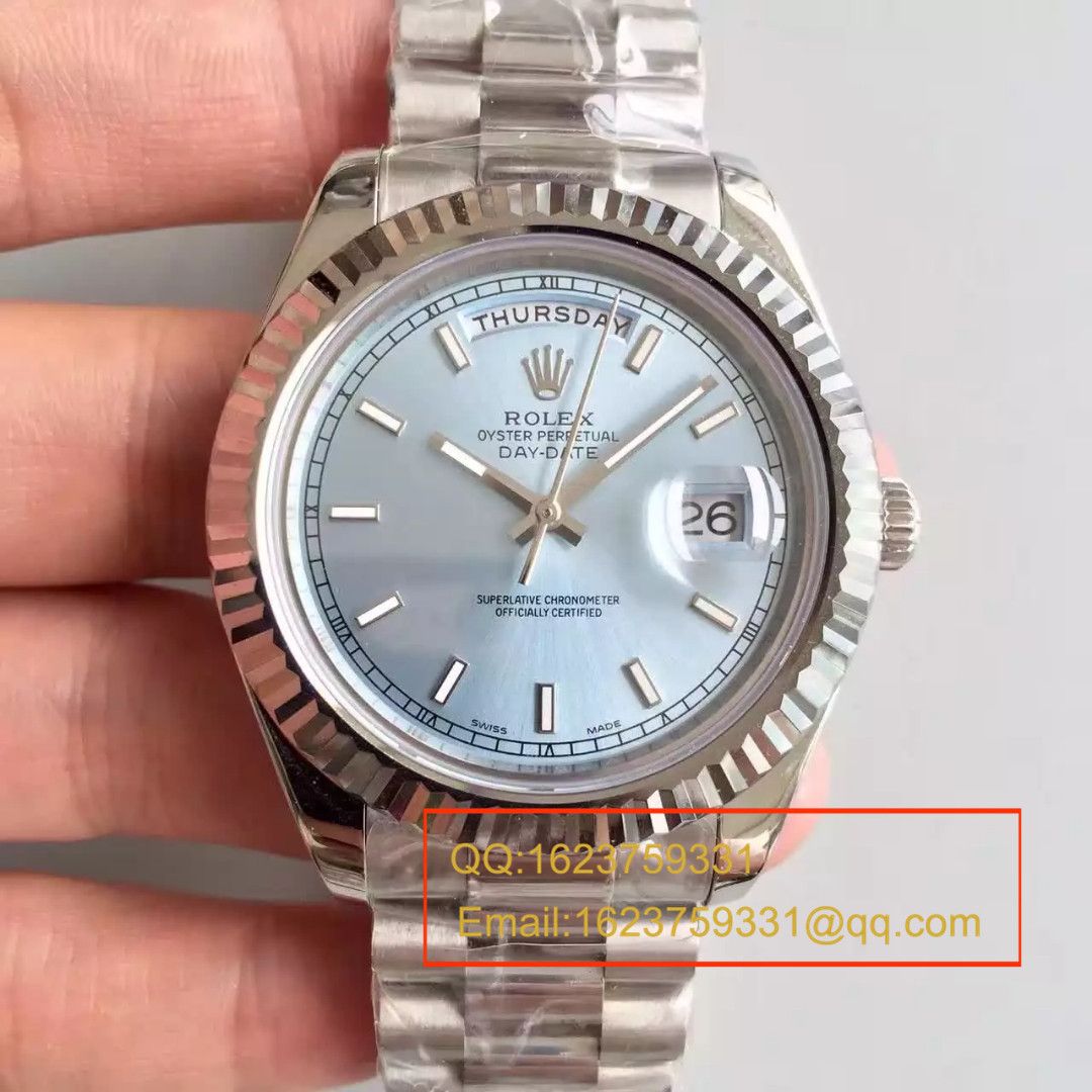 【N Factory  Perfect  top  Replica Copy  Watches 】 Rolex  Day-Date 型系列228239-黑盘机械 wrist watches  / RBE044