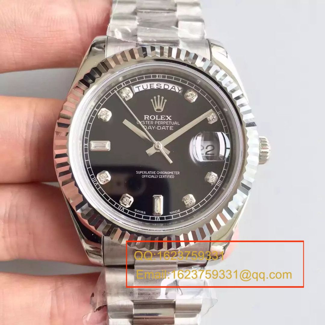 【N Factory  Perfect  top  Replica Copy  Watches 】 Rolex  Day-Date 型系列228239-黑盘机械 wrist watches  / RBE044