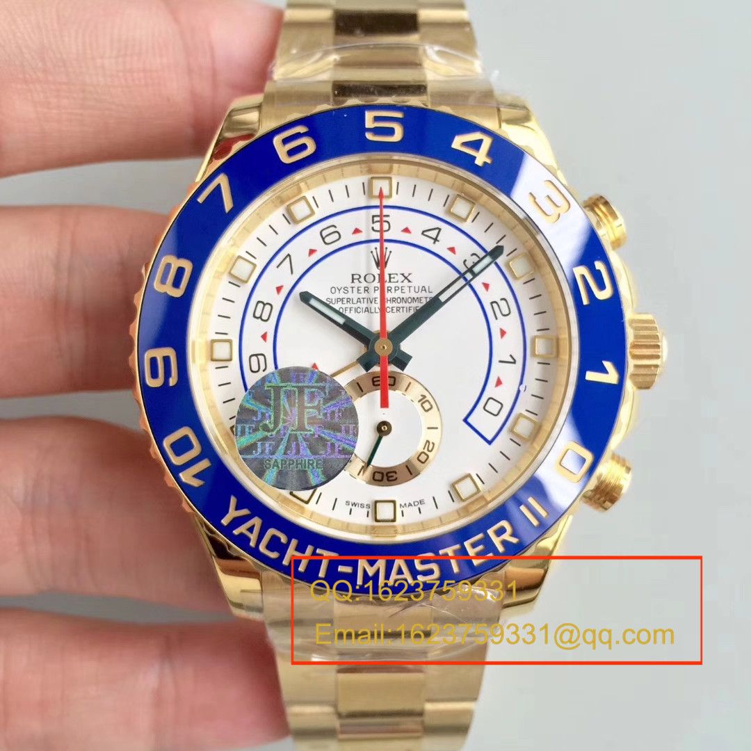 【JF Perfect  top  Replica Watches 】 Rolex  Yacht-Master II YM2系列116681-78211 白盘 wrist watches  / R040