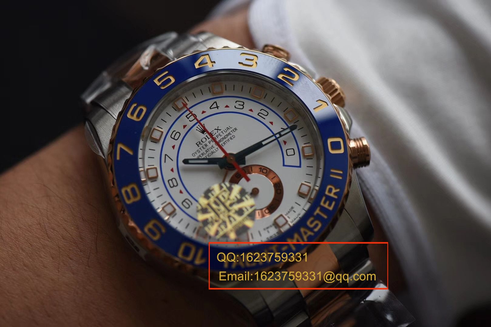 【JF Perfect  top  Replica Watches 】 Rolex  Yacht-Master II YM2系列116681-78211 白盘 wrist watches  / R040