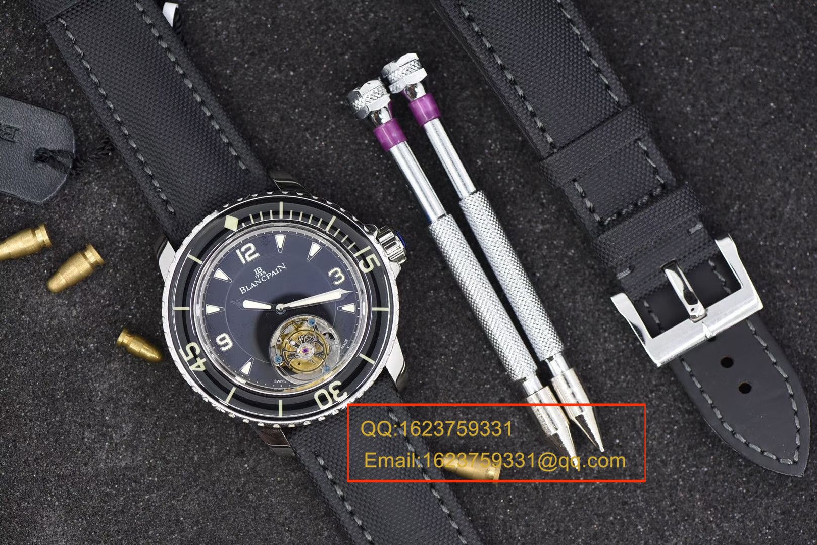 【 Video analysis ZF Perfect  High quality  Replica Watches 】Blancpain  Fifty Fathoms 系列 Tourbillon  wrist watches  / BPDH036