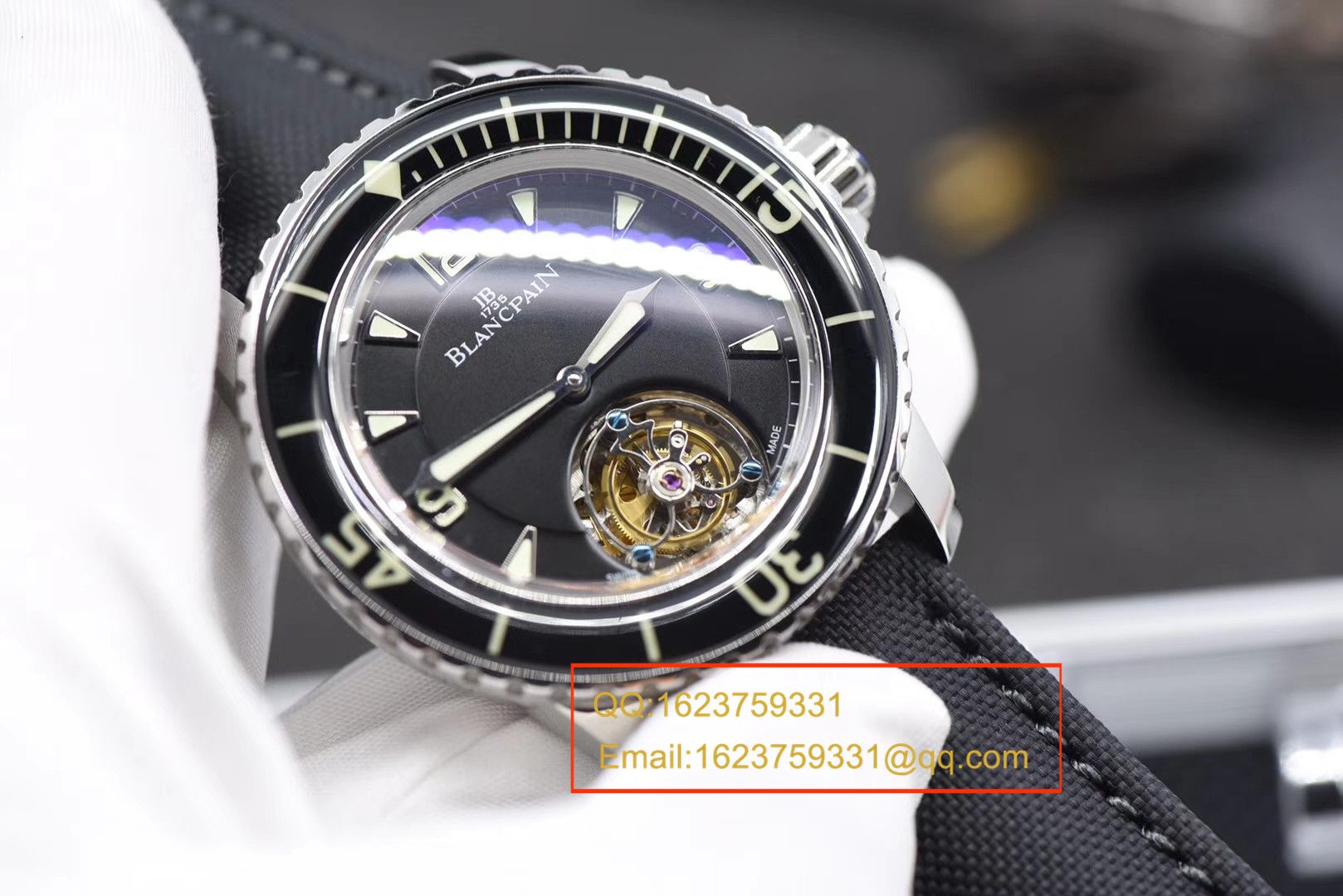 【 Video analysis ZF Perfect  High quality  Replica Watches 】Blancpain  Fifty Fathoms 系列 Tourbillon  wrist watches  / BPDH036